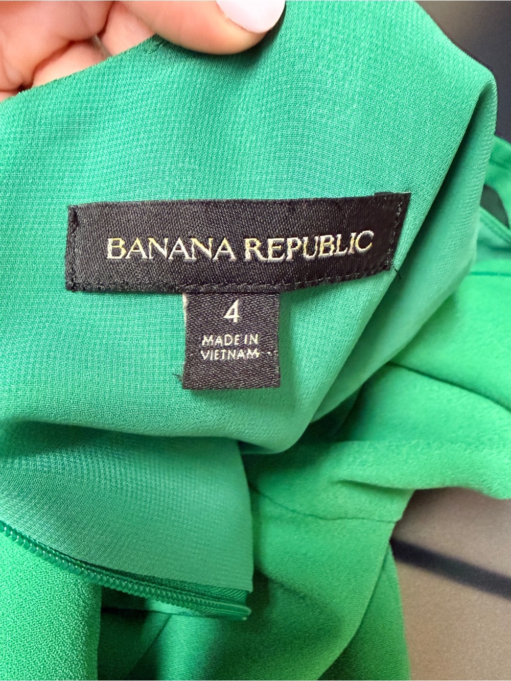 Banana Republic Emerald Green Belted Sleeveless Jumpsuit Size 4 - Picture 5 of 11
